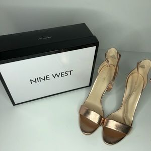Nine West rose gold heels 10
